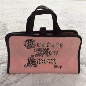 Vtg Y2K Juicy Couture Mon Amour Makeup/Cosmetic/Toiletry Travel Bag w/Handles